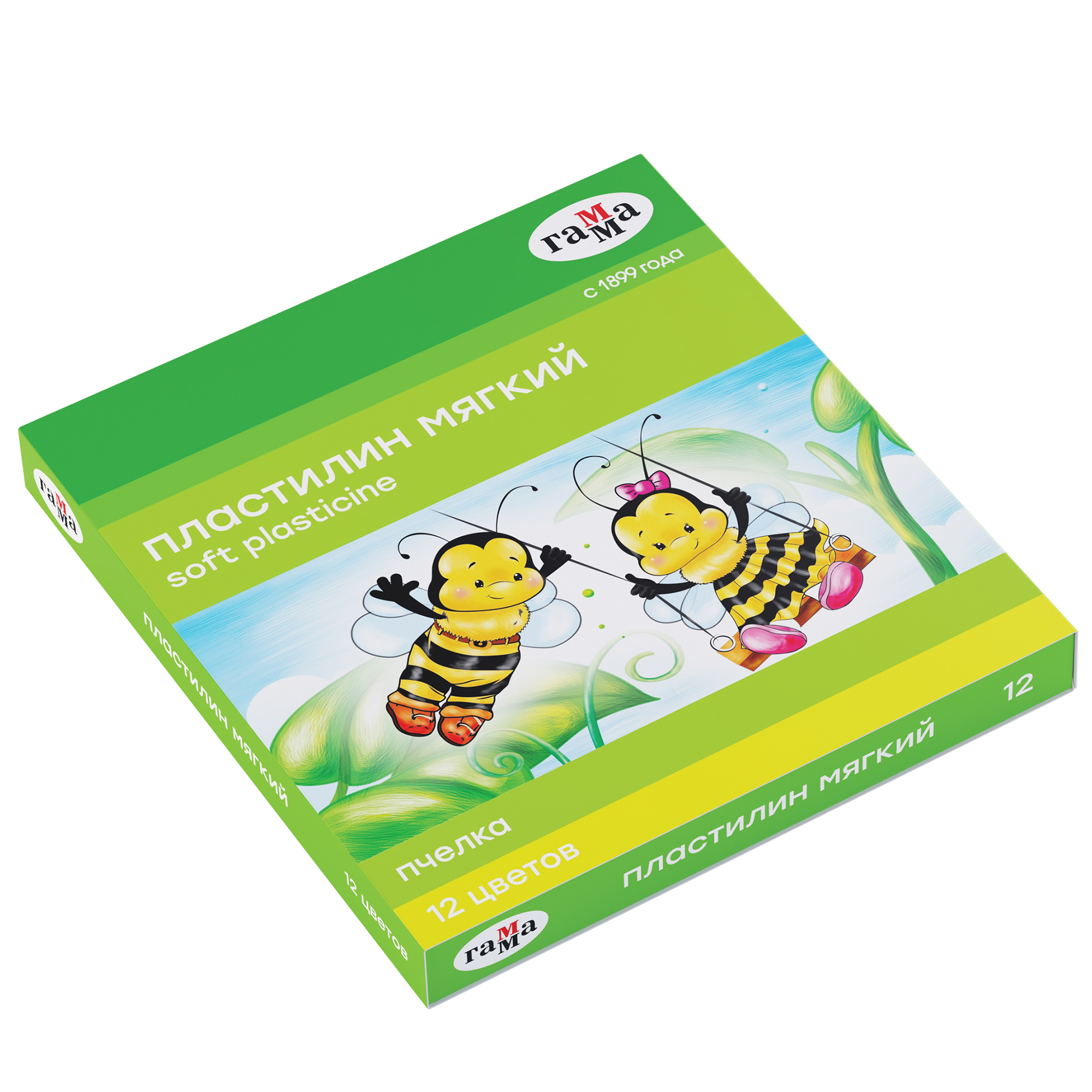 Пластилин восковой Гамма Пчелка 12цветов 280032Н купить по цене 178 ₽ в  интернет-магазине Детский мир