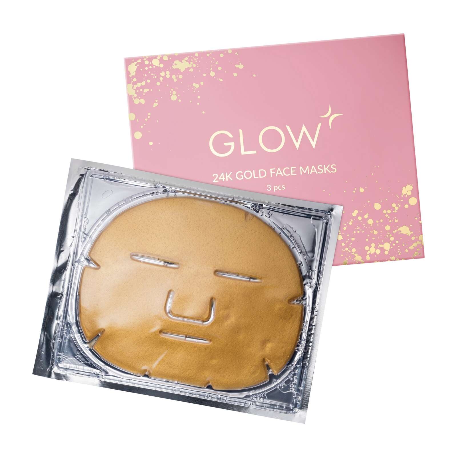 Маска-патч для лица GLOW CARE гидрогелевая с коллагеном 24K GOLD - фото 1