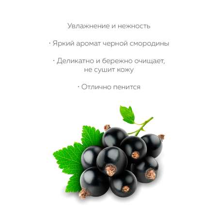 Гель для душа Marussia «Увлажнение и нежность» с экстрактом смородины протеинами шелка и риса 400 мл