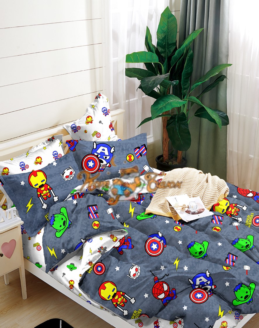 Постельное белье Marvel Кот Баюн Герои Марвел 1.5 спальный наволочка 50х70 см. - фото 1