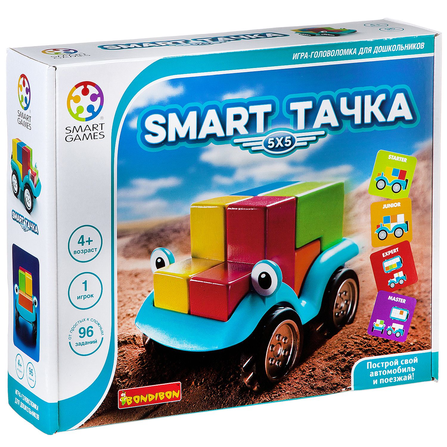 Логическая игра BONDIBON Smart Тачка 5X5