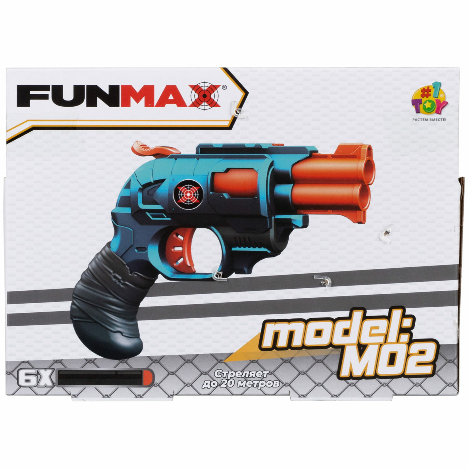 Бластер с мягкими пулями FunMax 1TOY 6 пуль - фото 15