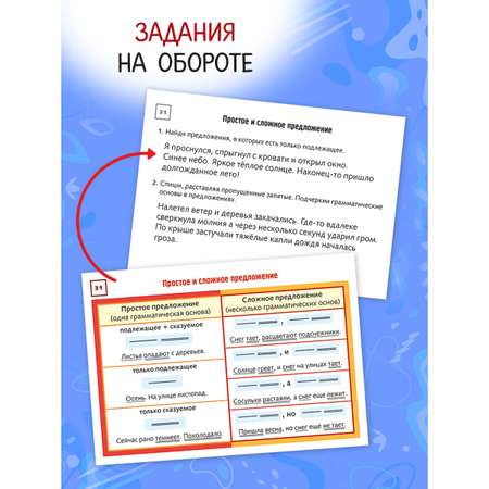 Карточки обучающие Hatber русский язык 1-4 классы