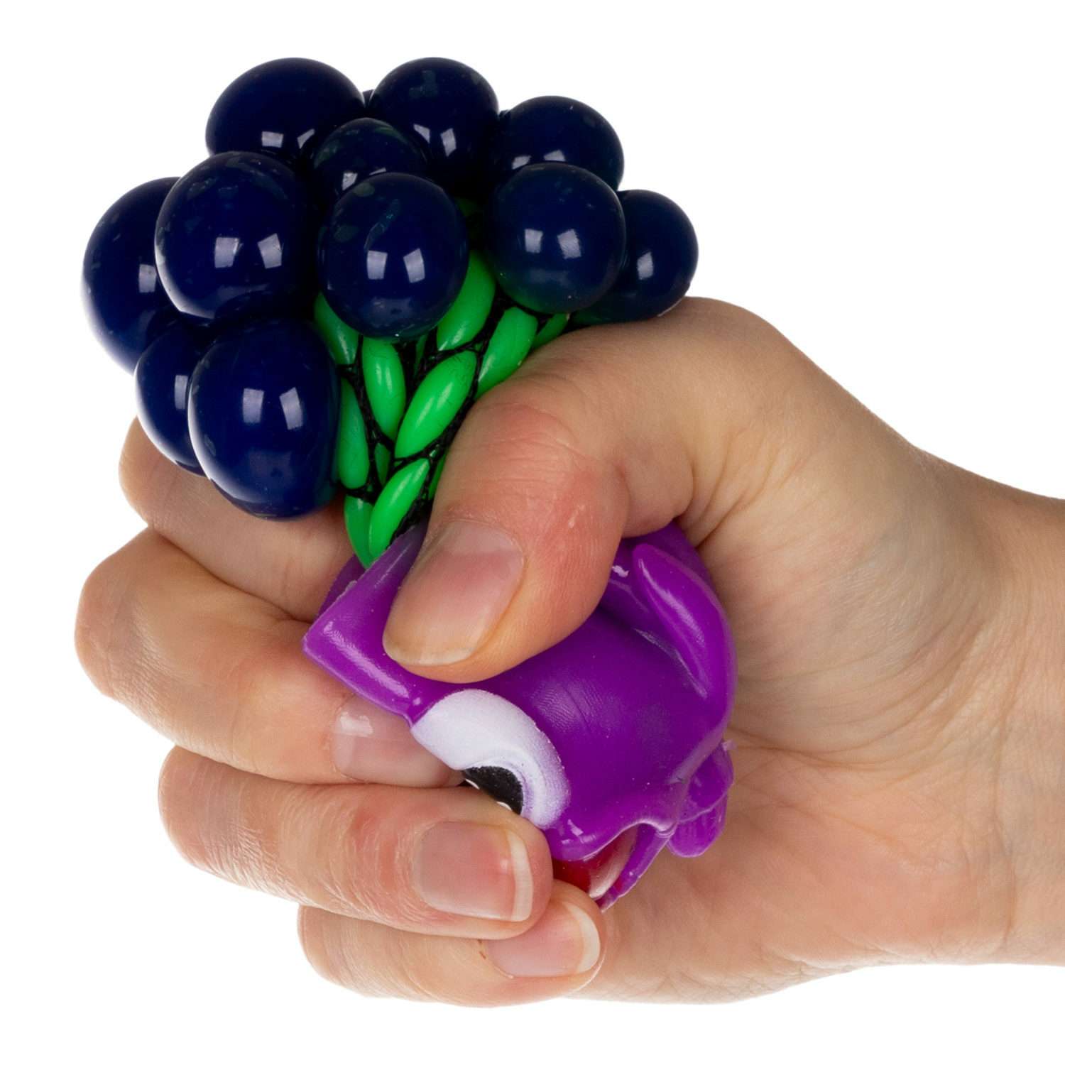 Антистресс игрушка для рук 1TOY Инопланетянин мялка жмякалка сквиш для детей взрослых фиолетовый - фото 3