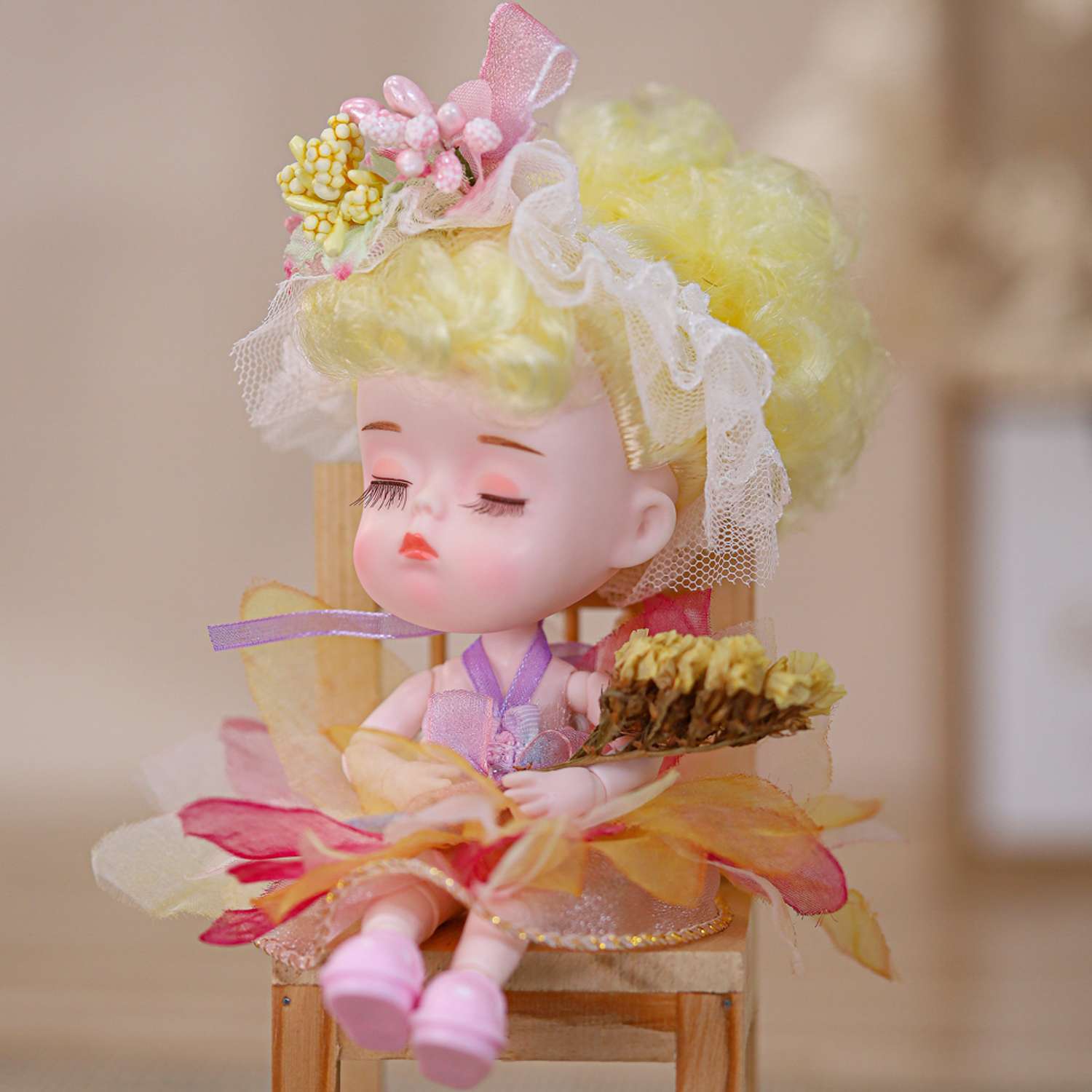 Кукла EstaBella Лилия на шарнирах коллекционная 46283520 - фото 14