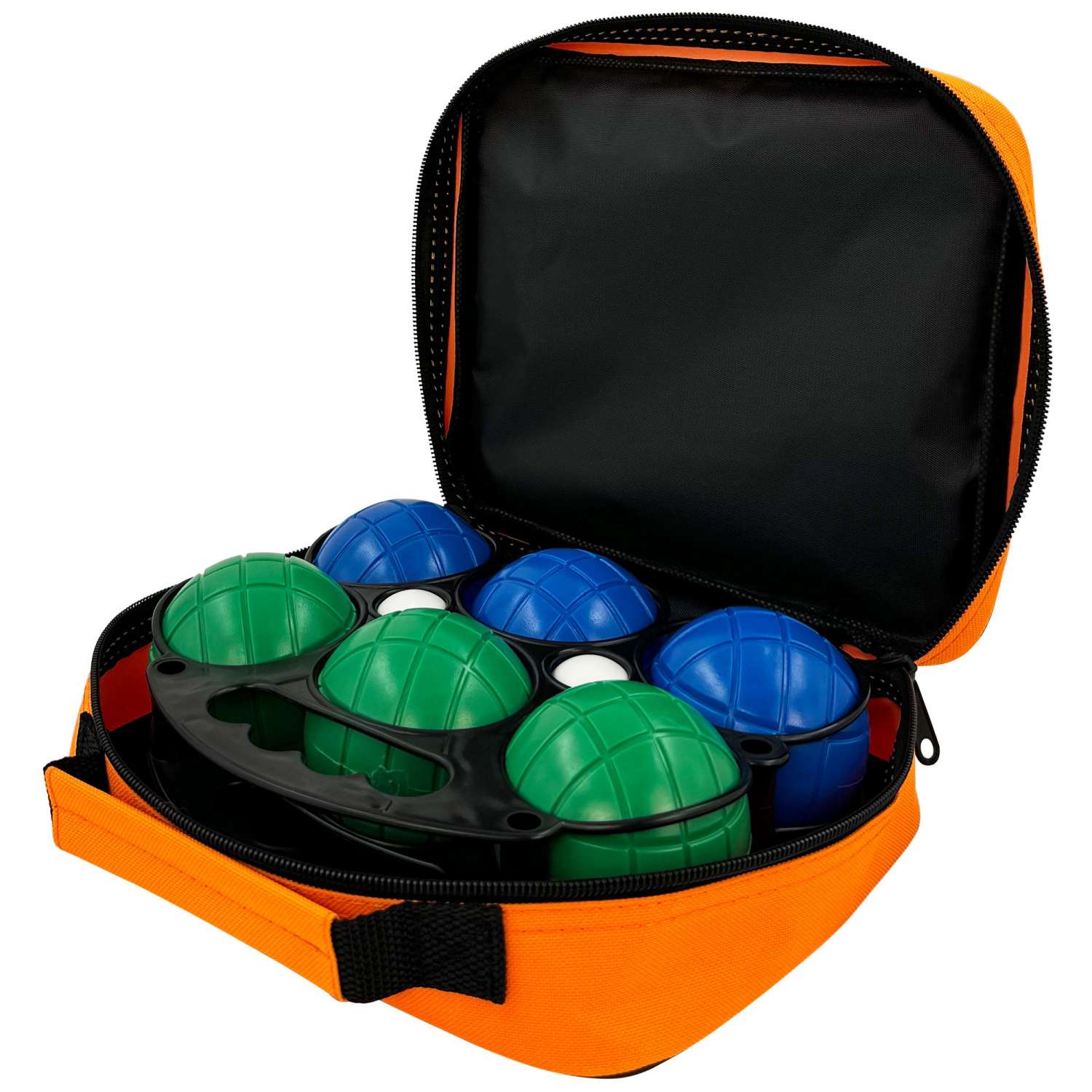 Набор для игры Street Hit Петанк 6 шаров из пластика синий и зеленый - фото 2