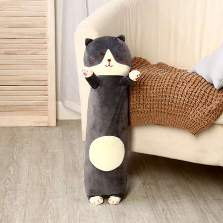 Мягкая игрушка Sima-Land подушка «Кот» 65 см цвет серый