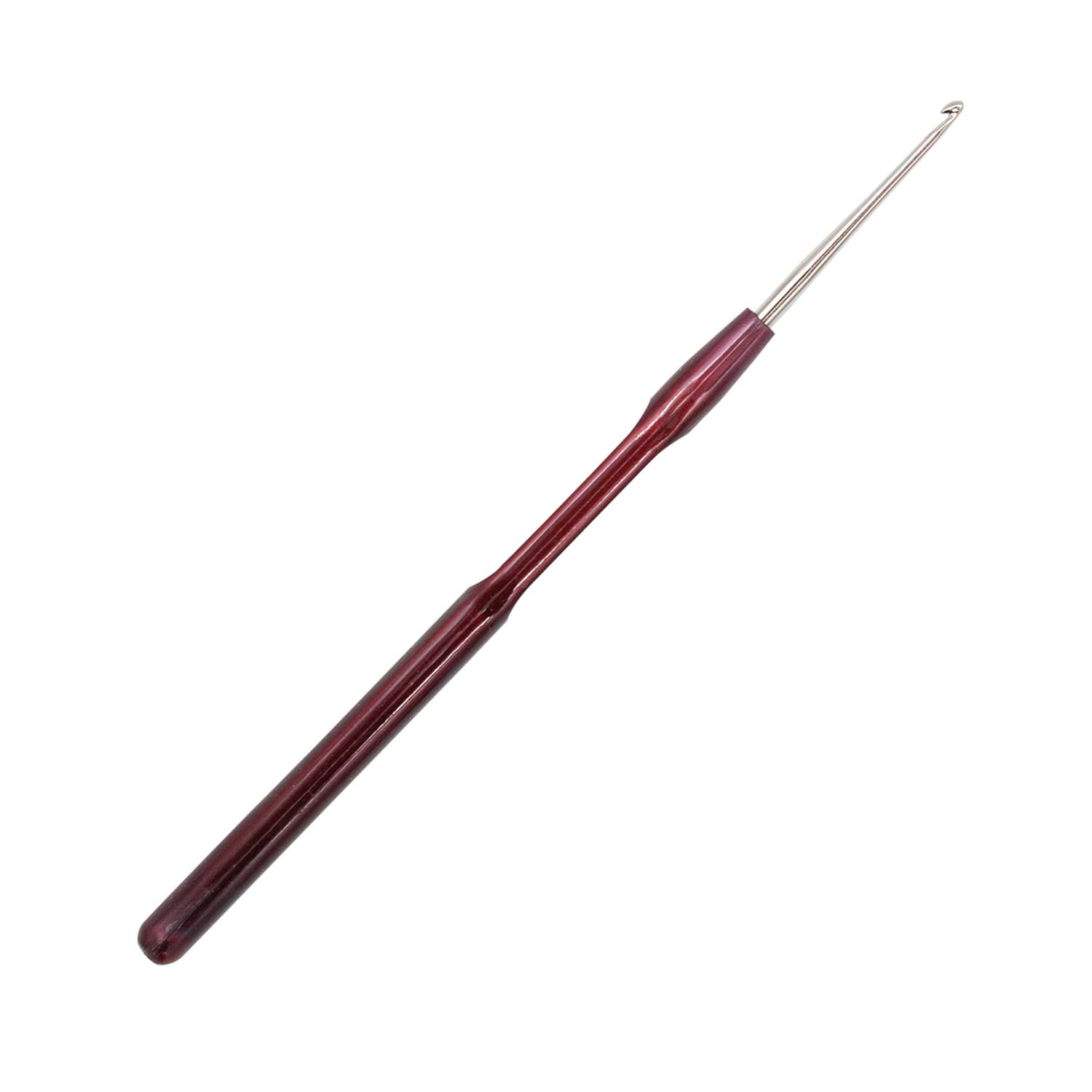 Крючок для вязания Pony из нержавеющей стали с пластиковой ручкой 1.5 мм 14 см 58905 - фото 2