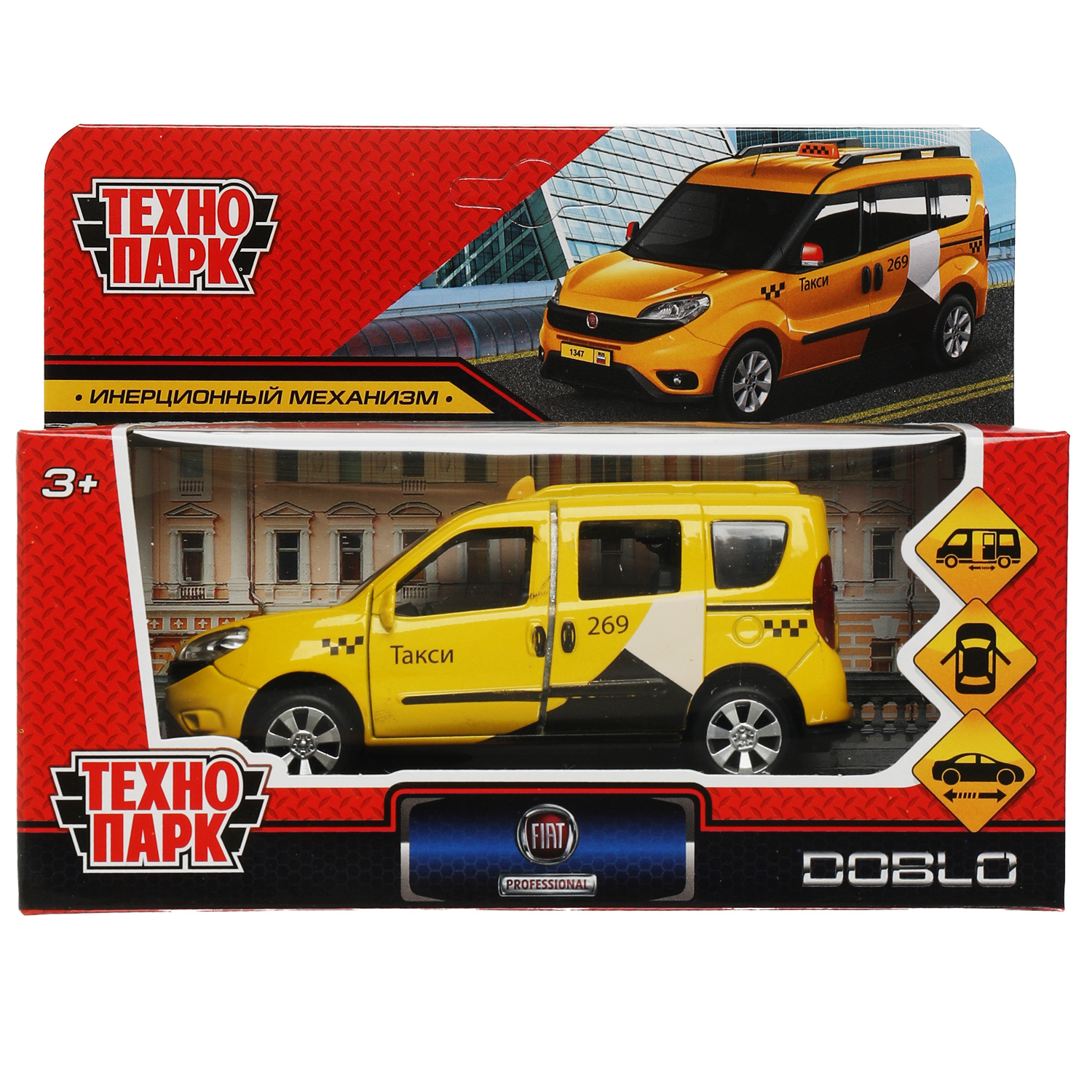 Машина Технопарк Fiat doblo Такси 343389