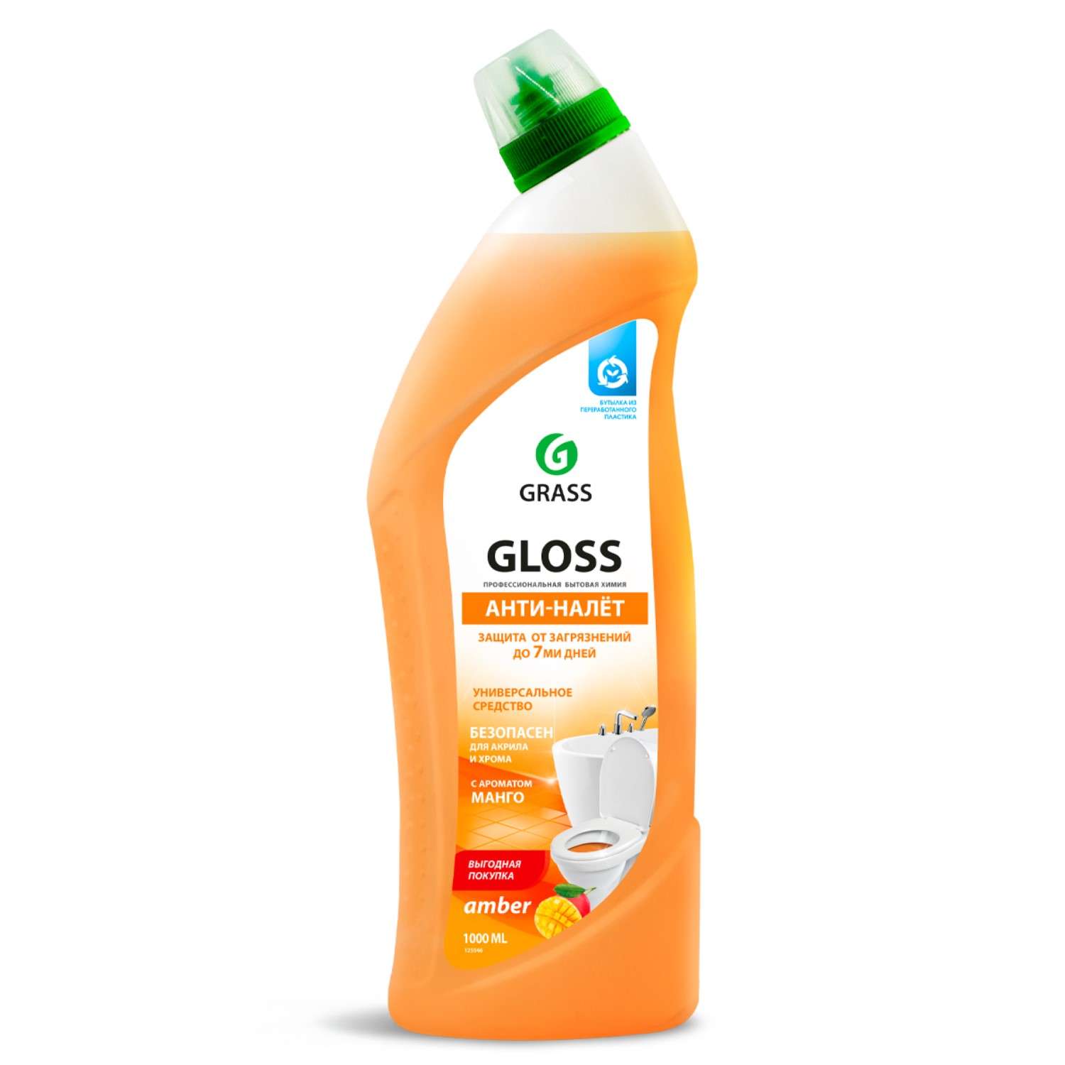Чистящее средство GraSS Gloss для санузлов 1 л - фото 1