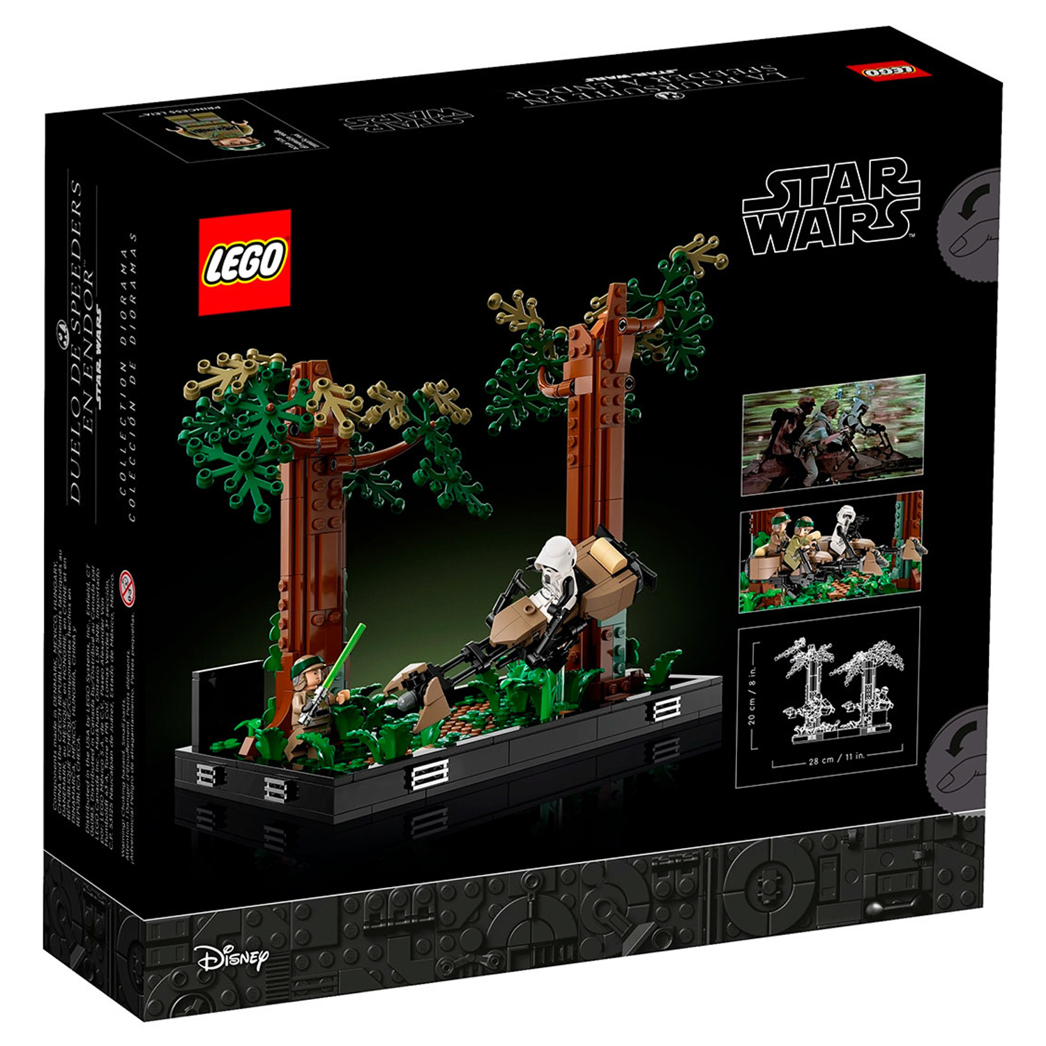 Конструктор LEGO SW Диорама Погоня на Эндоре 608 деталей 75353 - фото 6