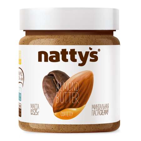 Паста миндальная Nattys Coffetty с кофе и мёдом 525 г