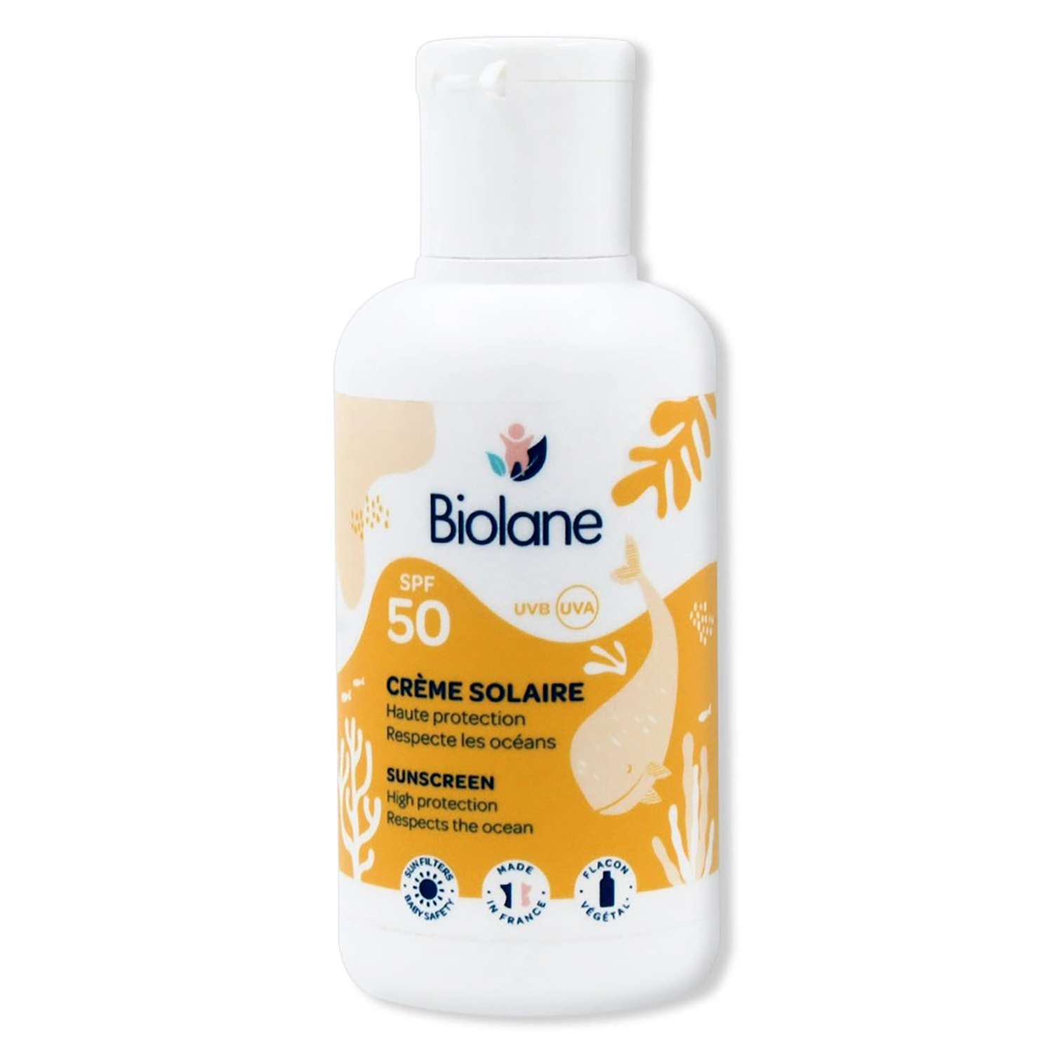 Крем от загара Biolane Creme Solaire Baby SPF 50 детский 125мл - фото 1