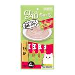 Лакомство-пюре для кошек Inaba Ciao 14г*4шт Churu куриное филе и кальмар