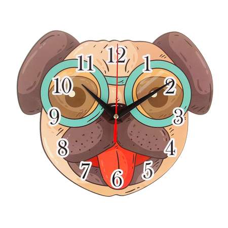 Часы настенные Соломон «собачка» 24 х 24 см