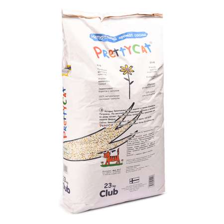 Наполнитель для кошек PrettyCat Wood Granules древесный 23кг