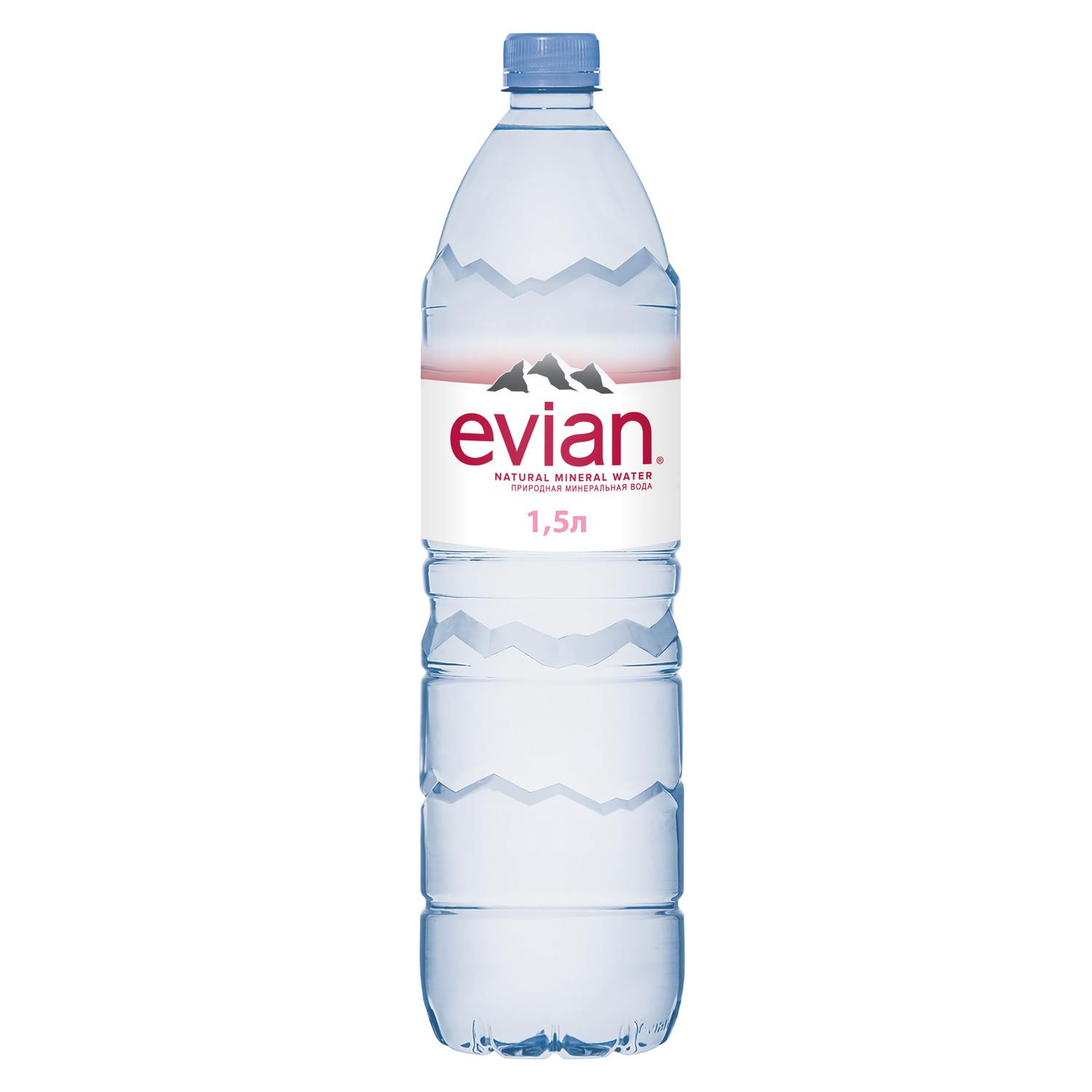 Вода Evian негазированная 1.5л - фото 1