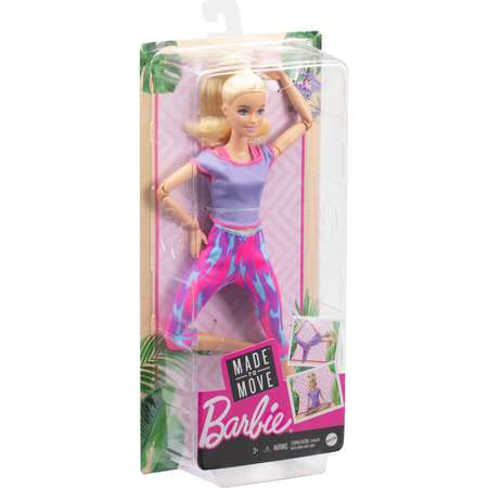 Кукла Barbie Двигайся как я Блондинка GXF04