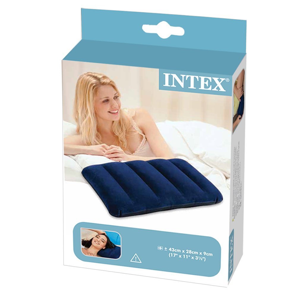 Подушка надувная INTEX флокированная 43х28х9cм 68672 - фото 4