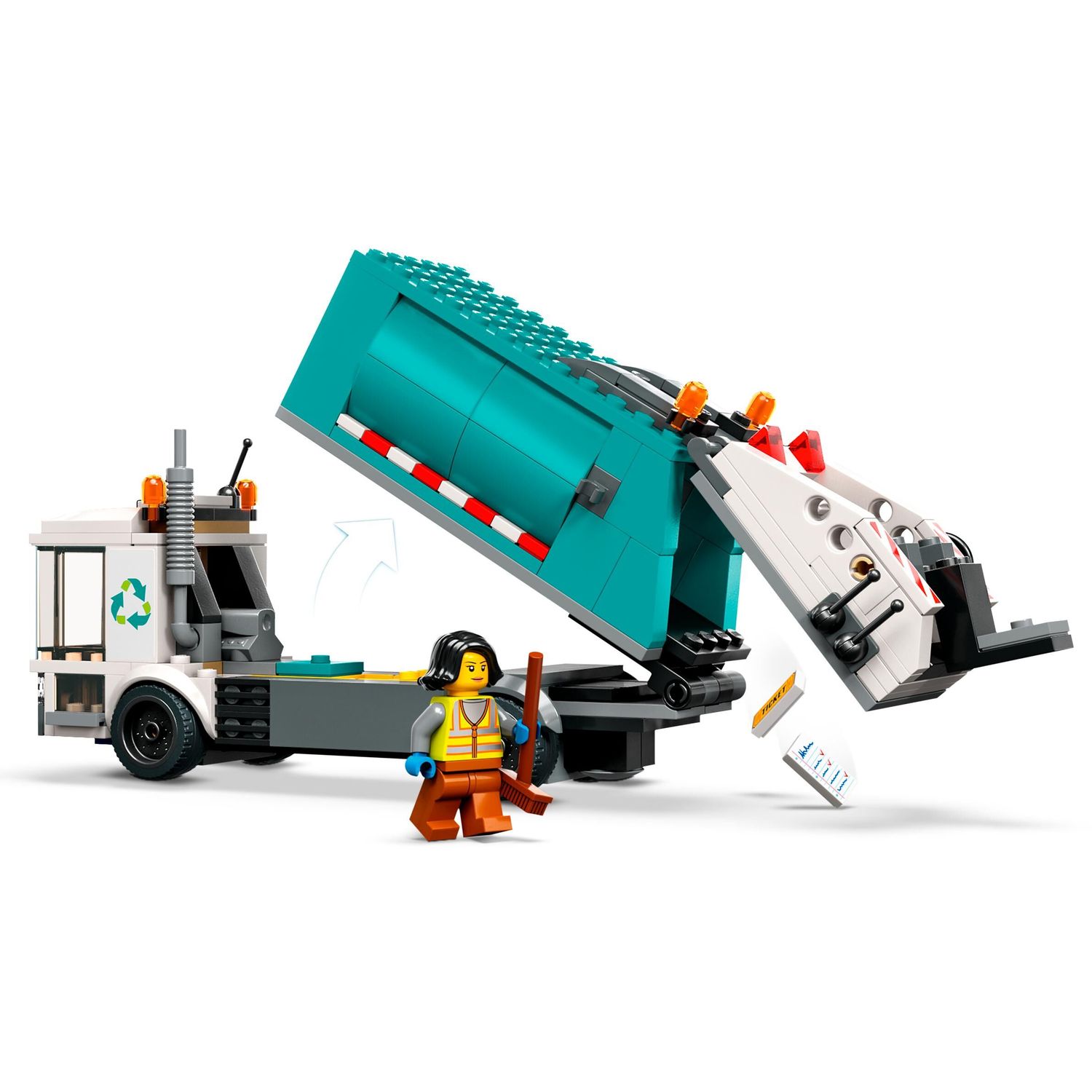 Конструктор LEGO City Грузовик для переработки отходов 60386 - фото 5