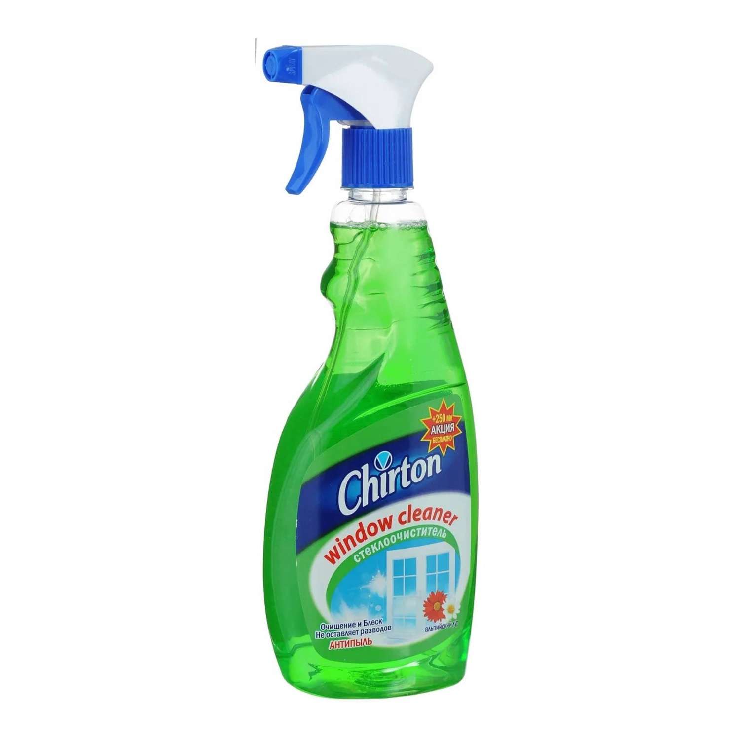 Чистящее средство Chirton для мытья стекол и зеркал Альпийский луг 500 мл - фото 1