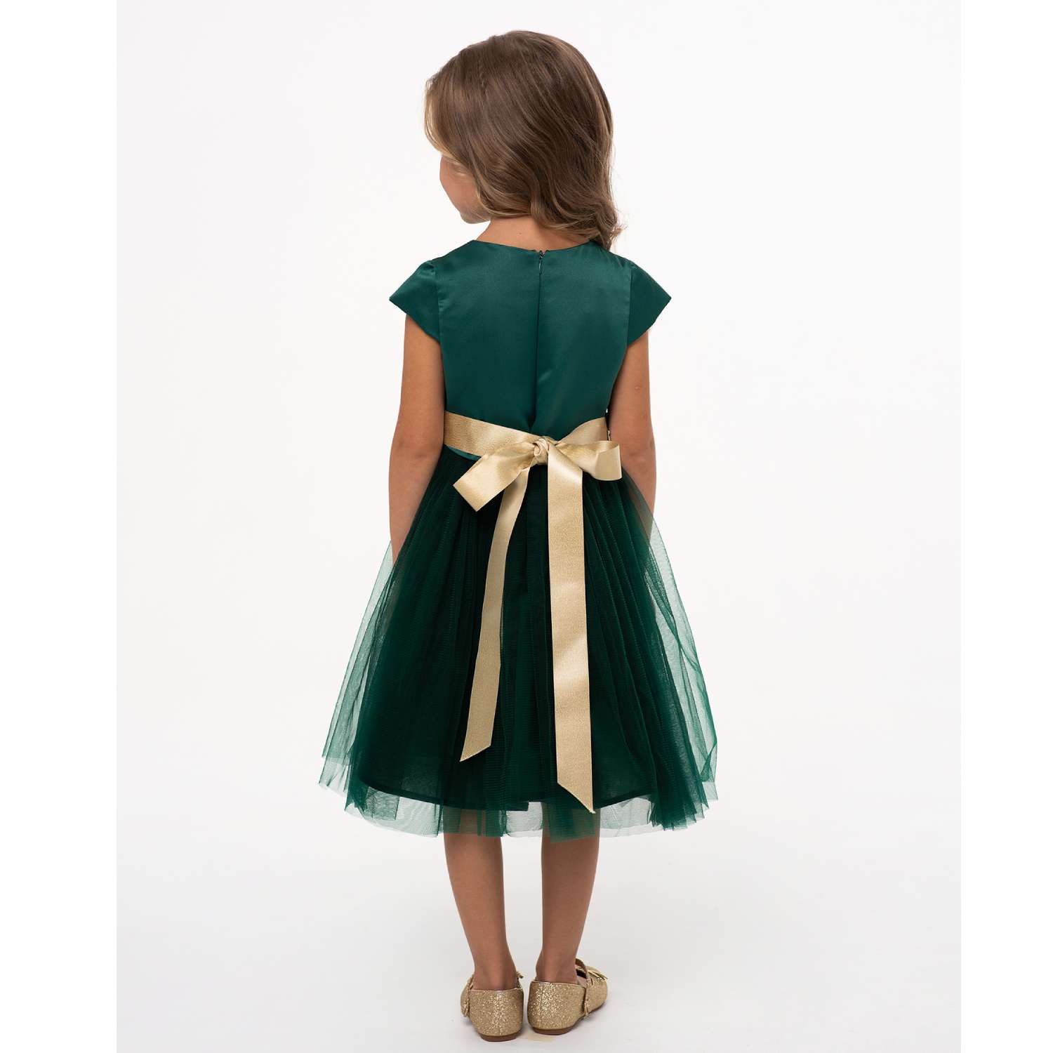 Платье LisaWeta D-011-22 зеленый - фото 3