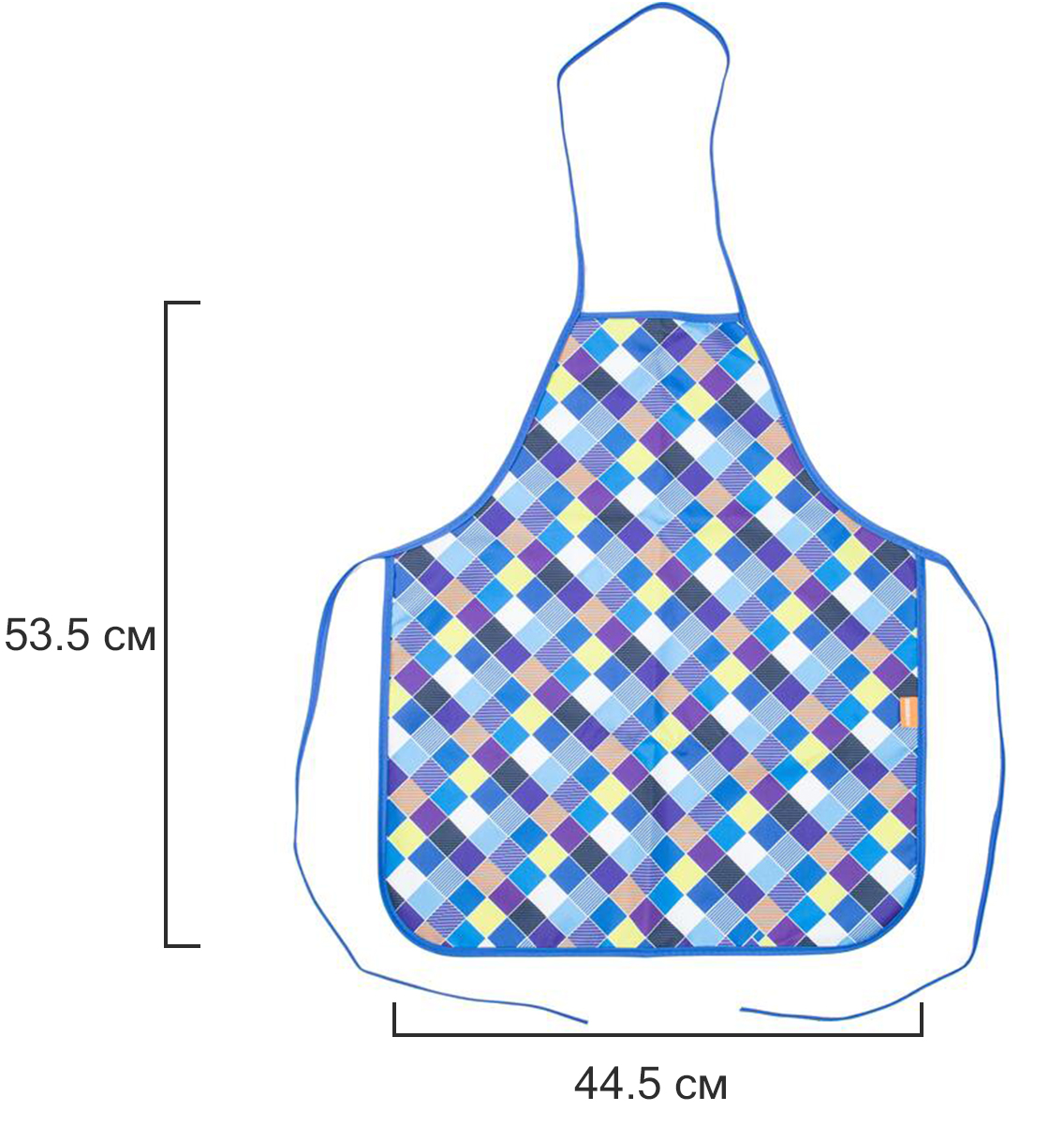 Фартук для труда №1 School Клетка синяя - фото 3
