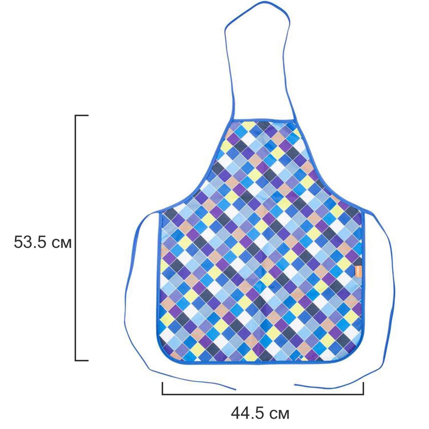 Фартук для труда №1 School Клетка синяя - фото 3