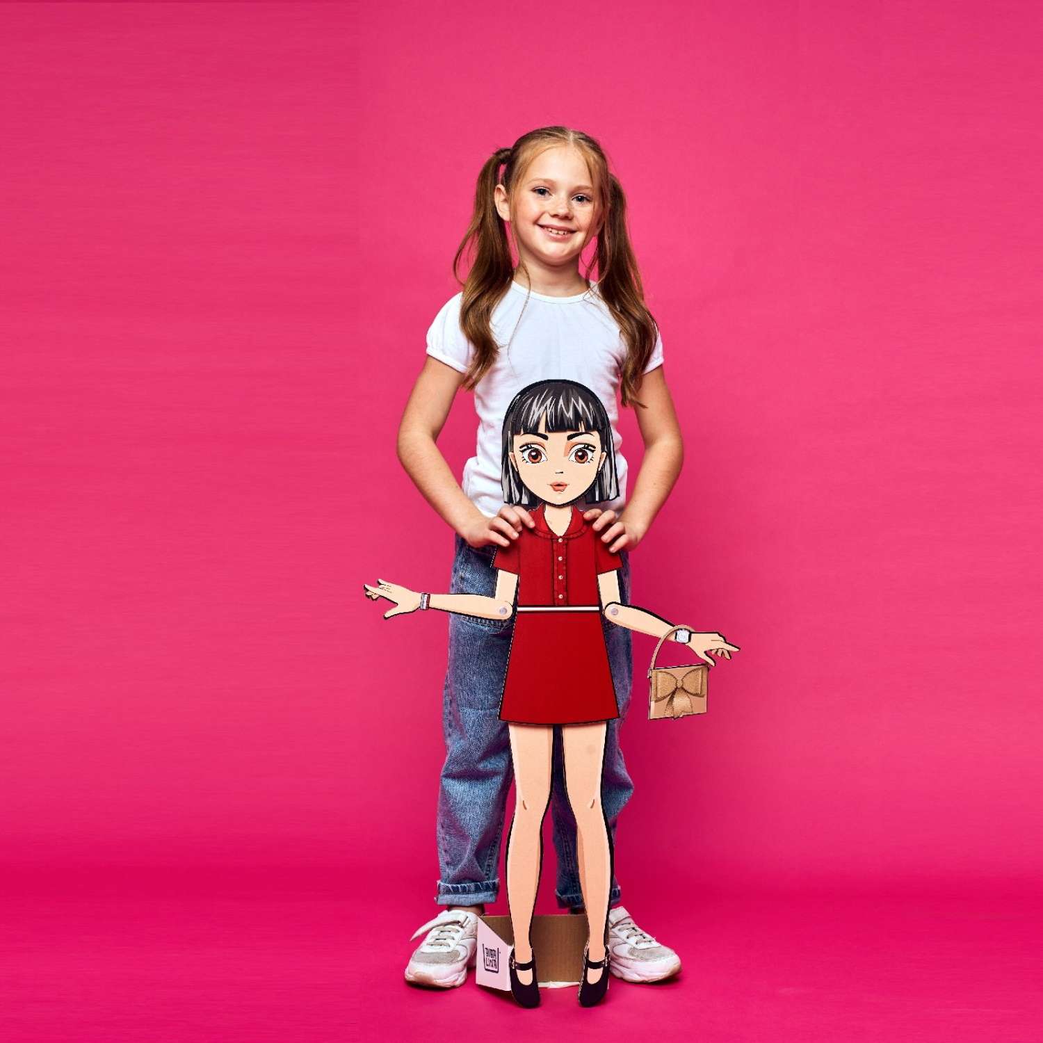 Кукла Bibalina с одеждой из картона Trendy doll Хлоя ИНП-102 - фото 6