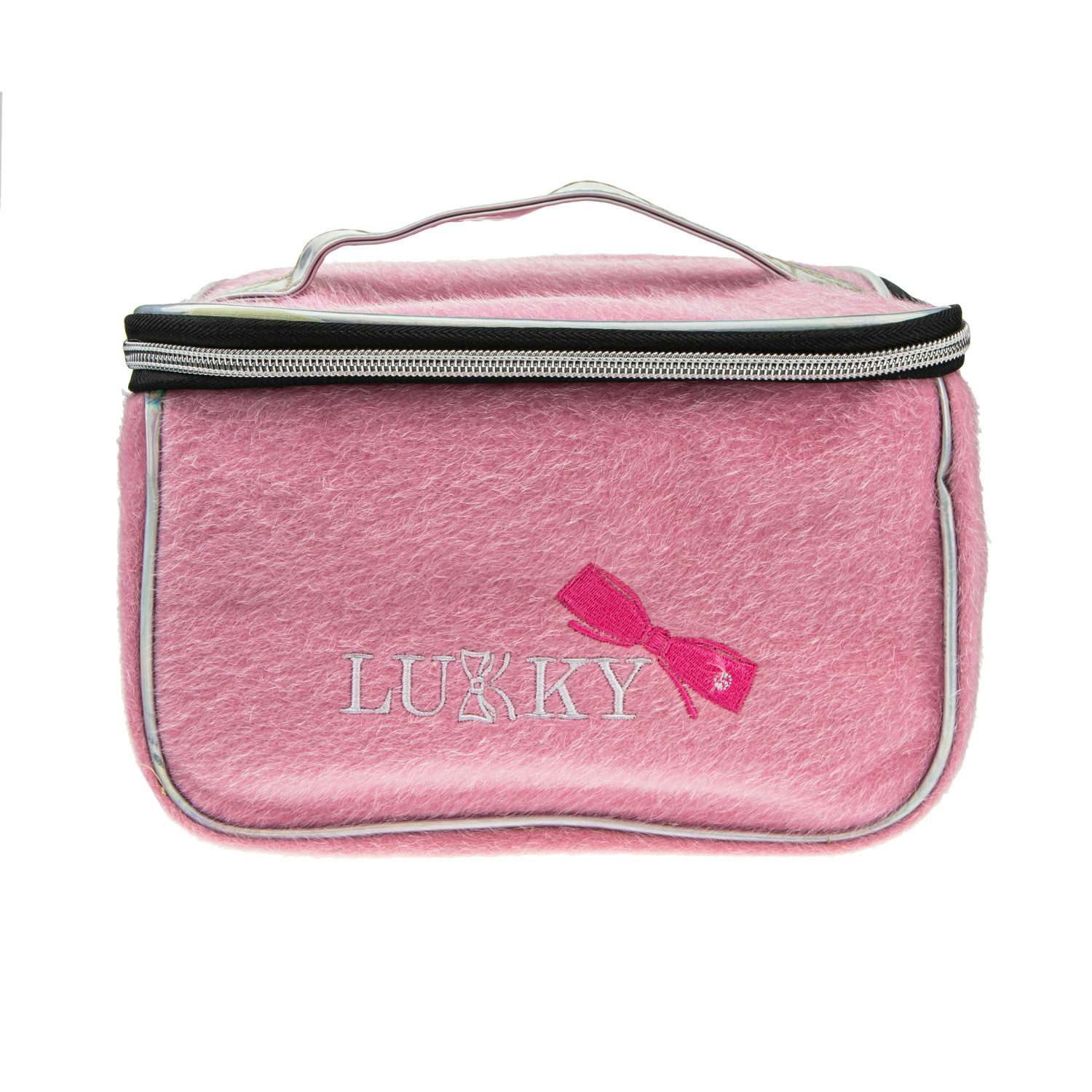 Пенал-косметичка Lukky чемоданчик розовый - фото 1