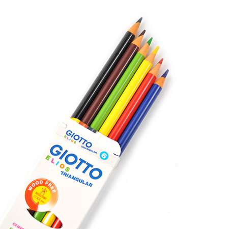 Карандаши цветные GIOTTO Elios Tri пластиковые 6шт 276000