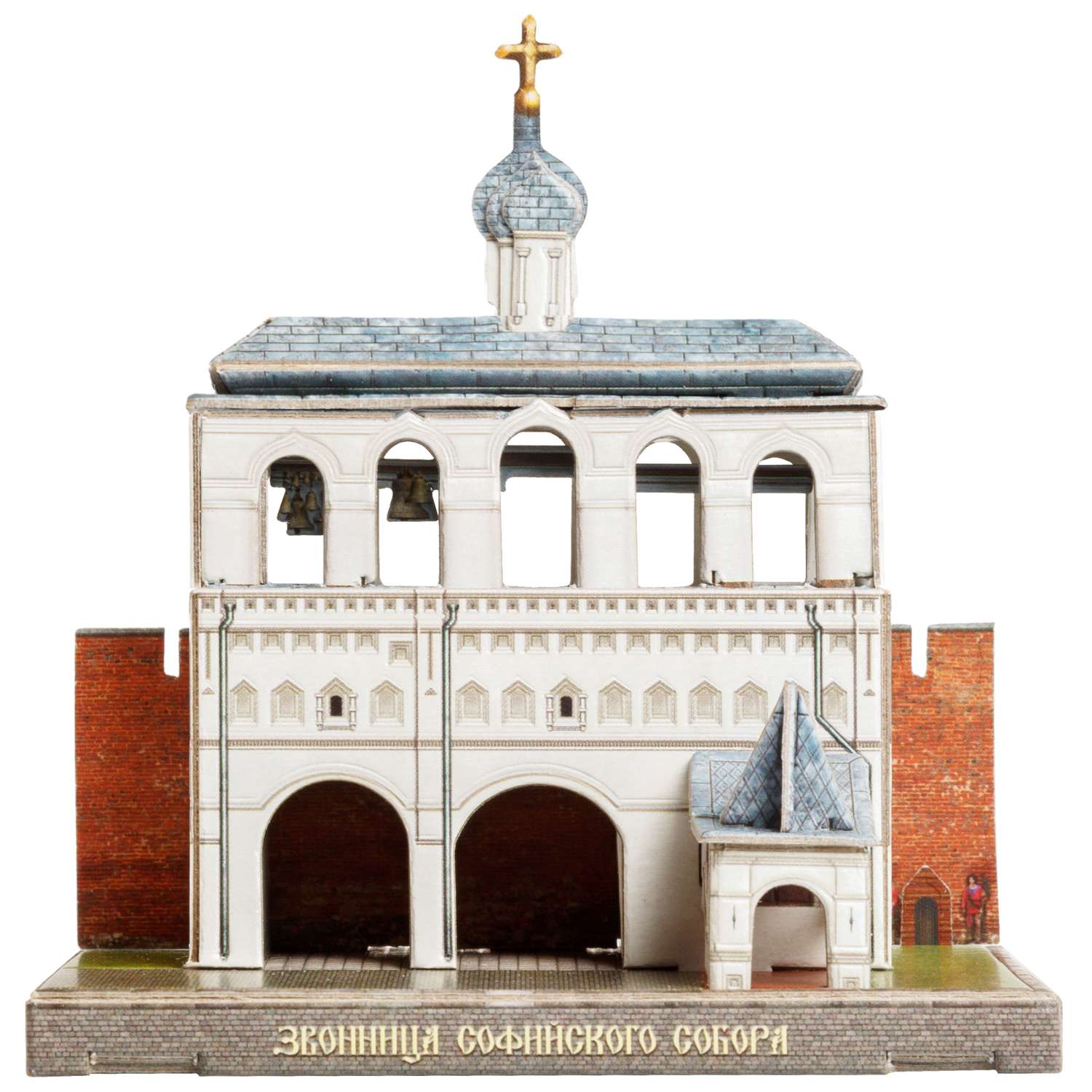 Сборная модель Умная бумага Города в миниатюре Звонница Софийского собора 491 491 - фото 1