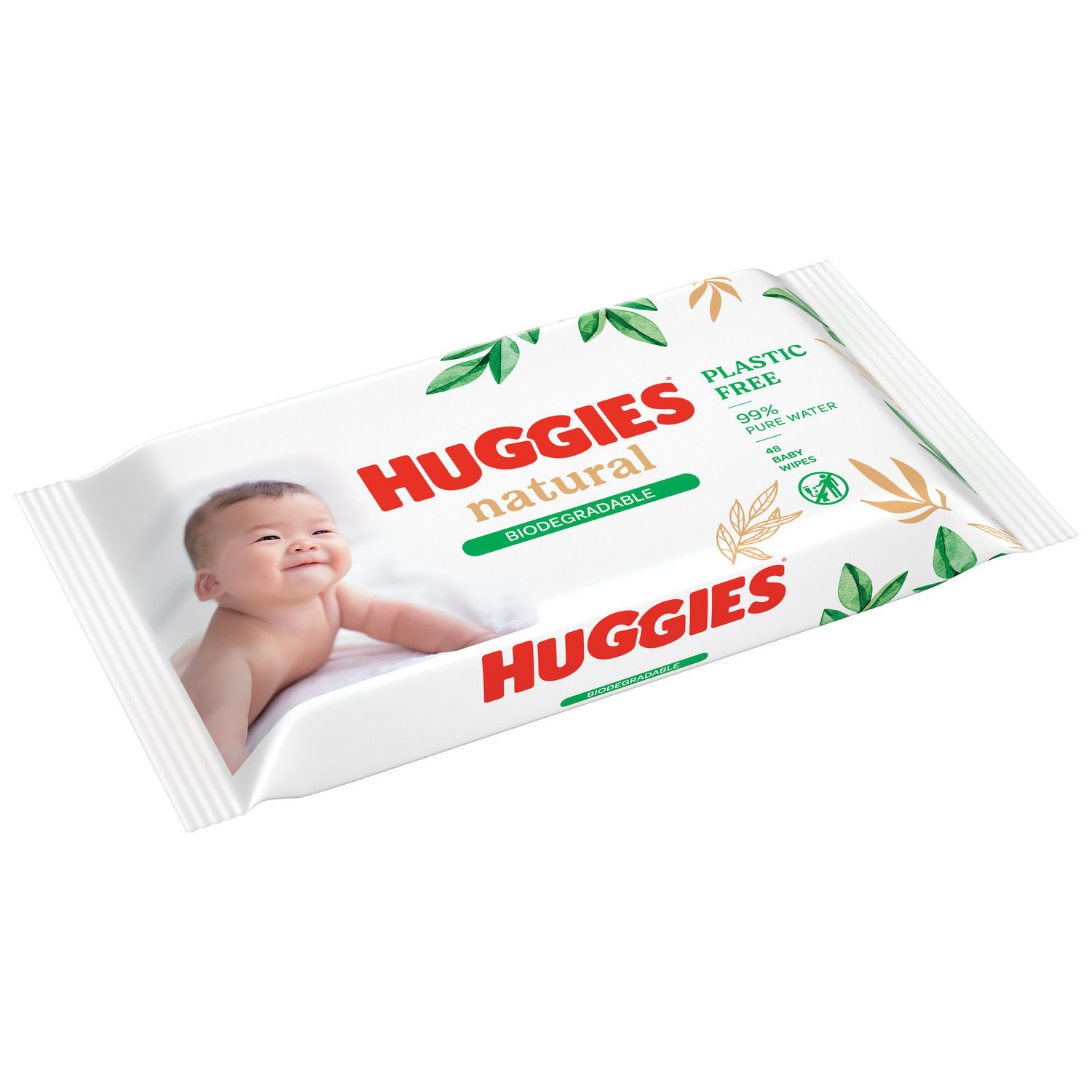 Салфетки влажные Huggies Natural 48шт - фото 4