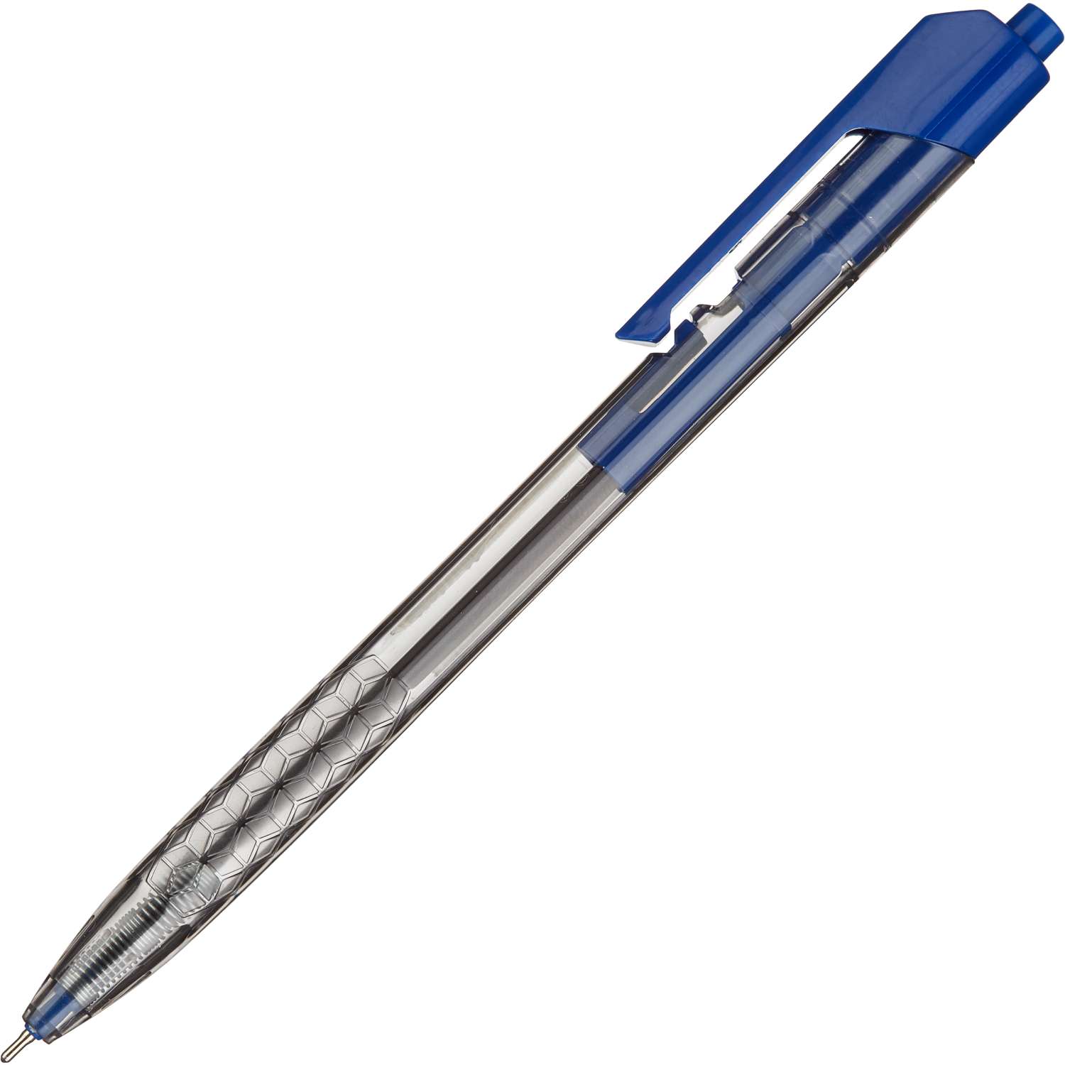 Ручка шариковая Deli Arrowд автоматическая 07мм Синяя - фото 1