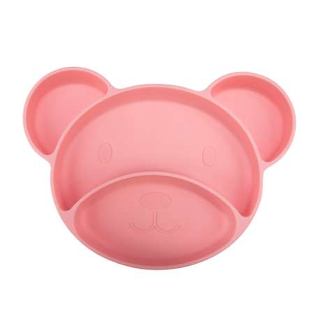 Тарелка Canpol Babies на присоске Bear Розовый