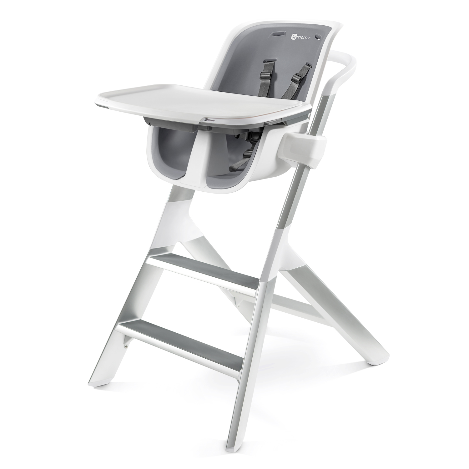 Стульчик для кормления 4Moms High-chair белый/серый - фото 1