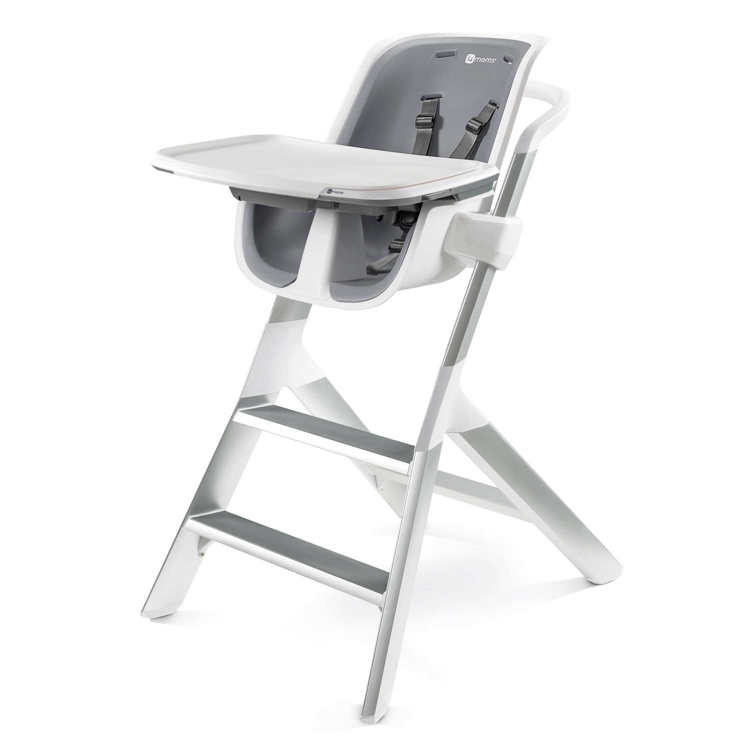 Стульчик для кормления 4Moms High-chair белый/серый - фото 1