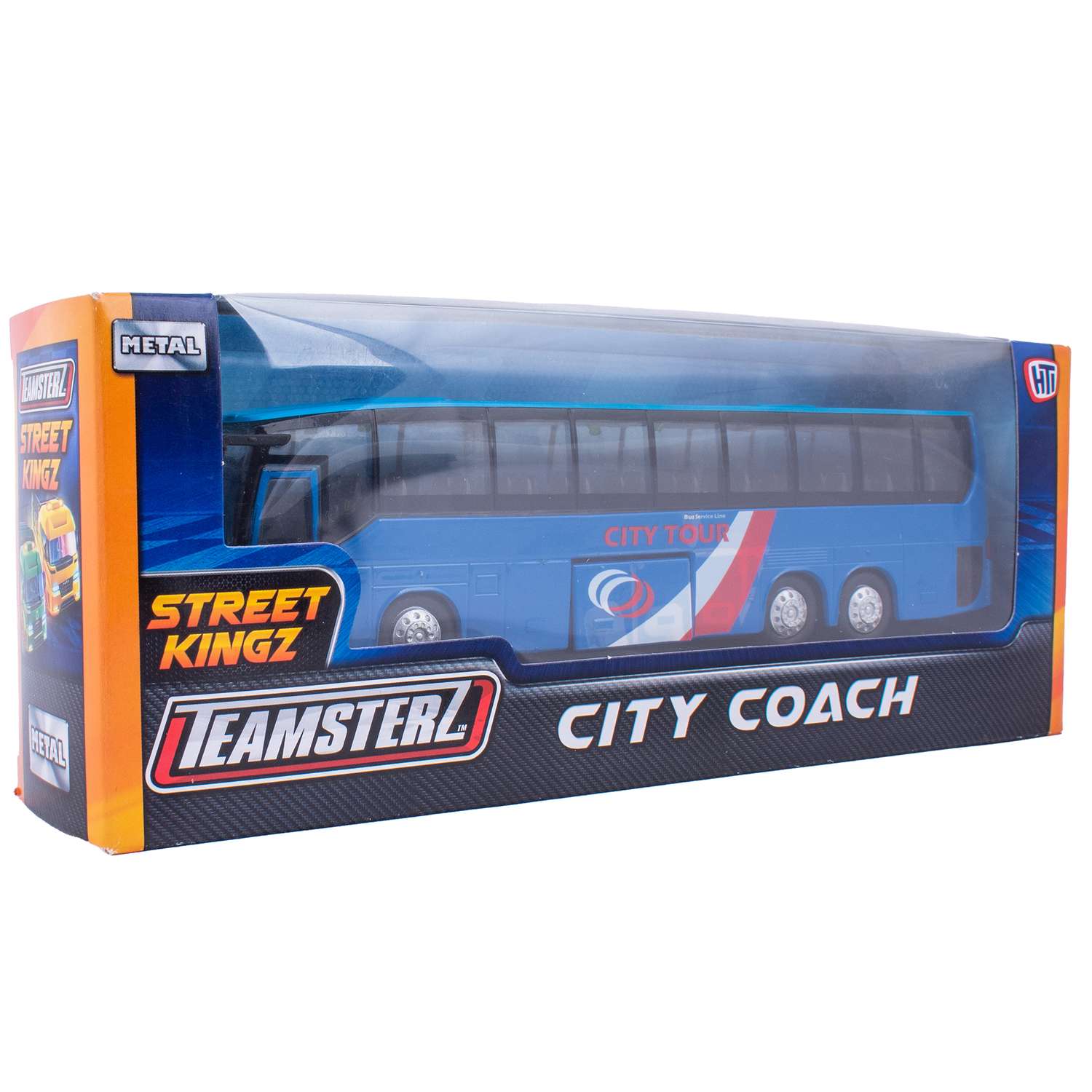 Машинка HTI (Teamsterz) Городской автобус Street Kings синий 1377030_2 - фото 2