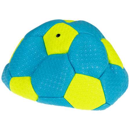 Мяч футбольный 1TOY размер 5 голубой с желтым
