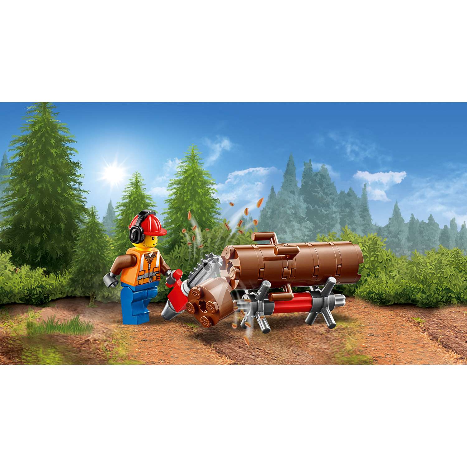 Конструктор LEGO Лесной трактор City Great Vehicles (60181) - фото 7