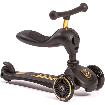 Самокат Scoot and Ride HighwayKick 1 Deluxe Черный с золотом