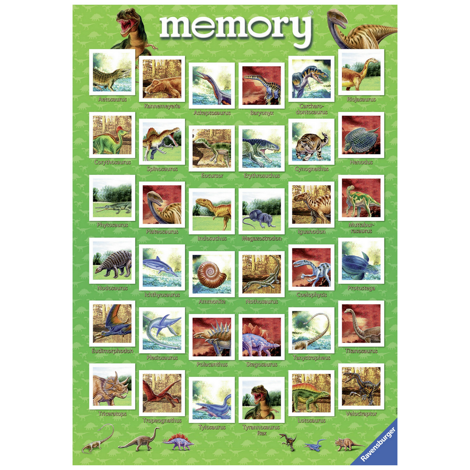 Игра настольная Ravensburger Мемори Динозавры 72элемента 22099 - фото 4