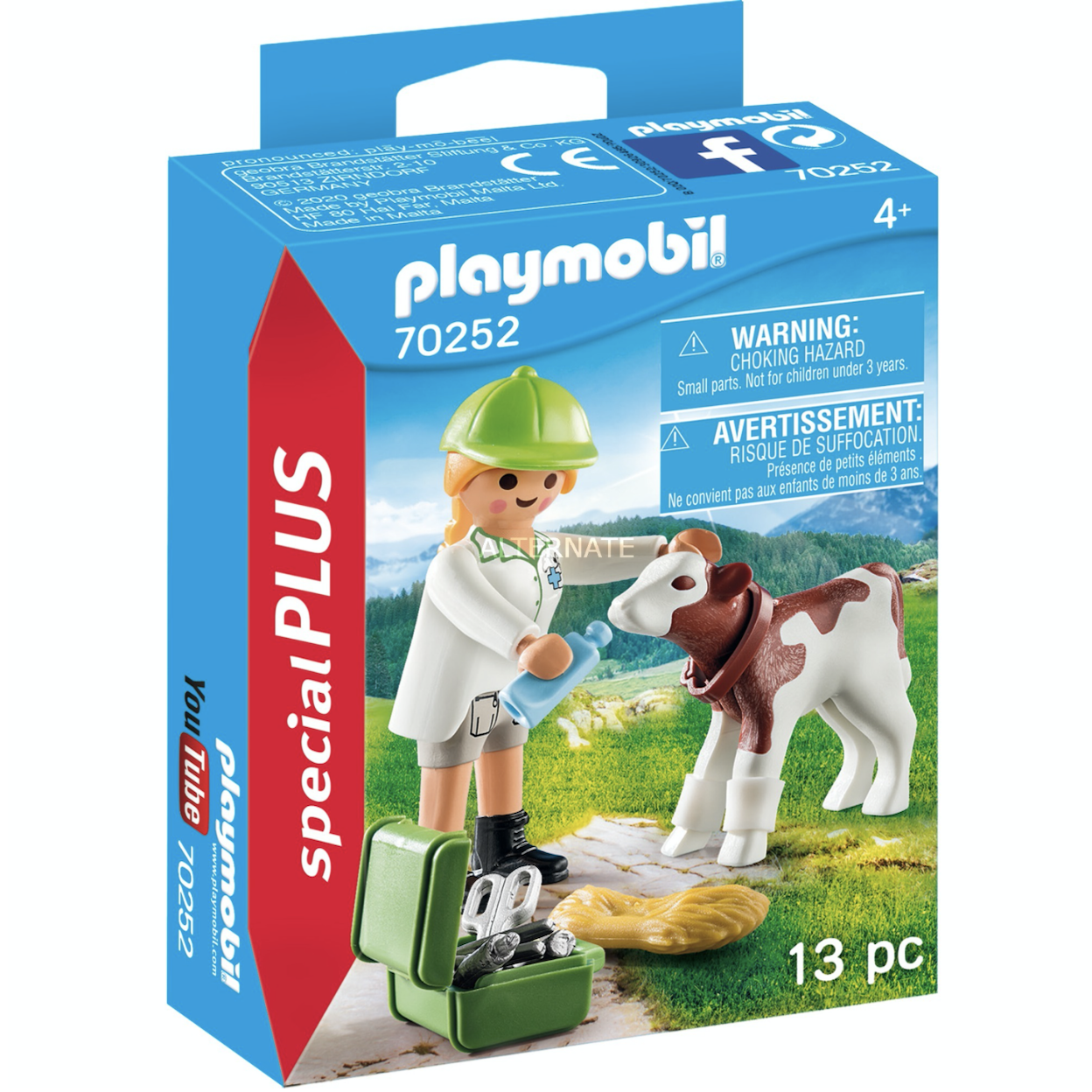 Набор фигурок Playmobil Ветеринар с теленком - фото 2