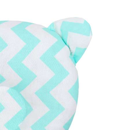 Подушка AmaroBaby анатомическая First Pillow Зигзаг мята