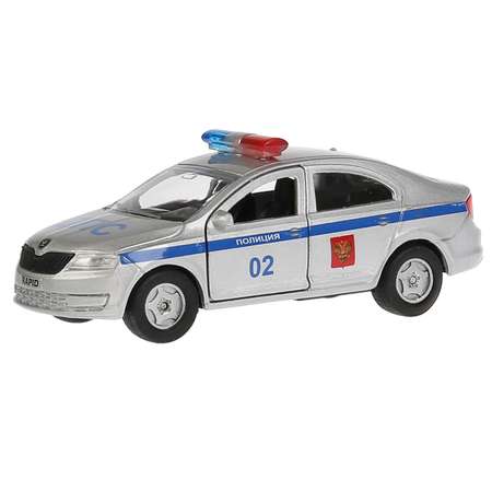 Машина Технопарк Skoda Rapid Полиция инерционная 273014