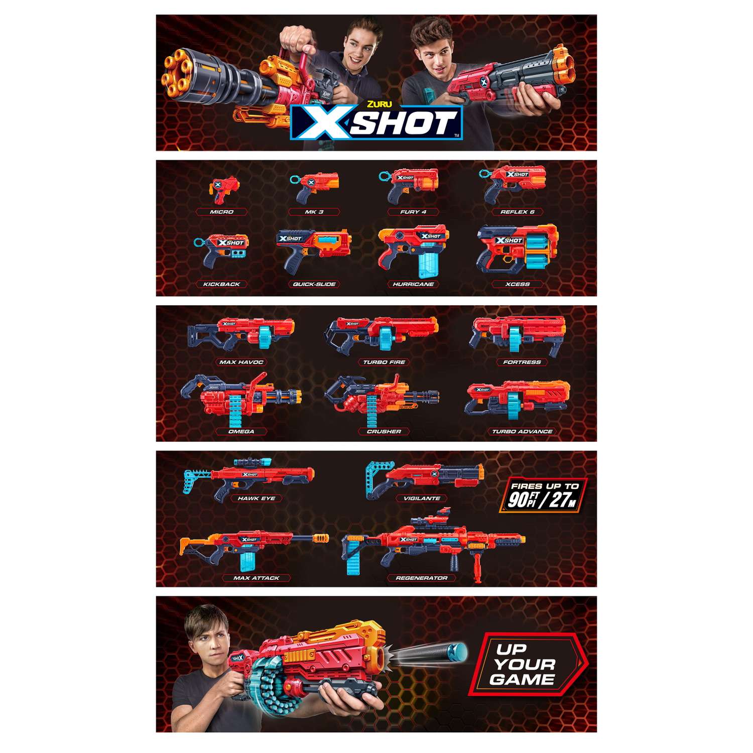 Набор для стрельбы X-SHOT  Комбо Эксесс 36438-2022 - фото 7