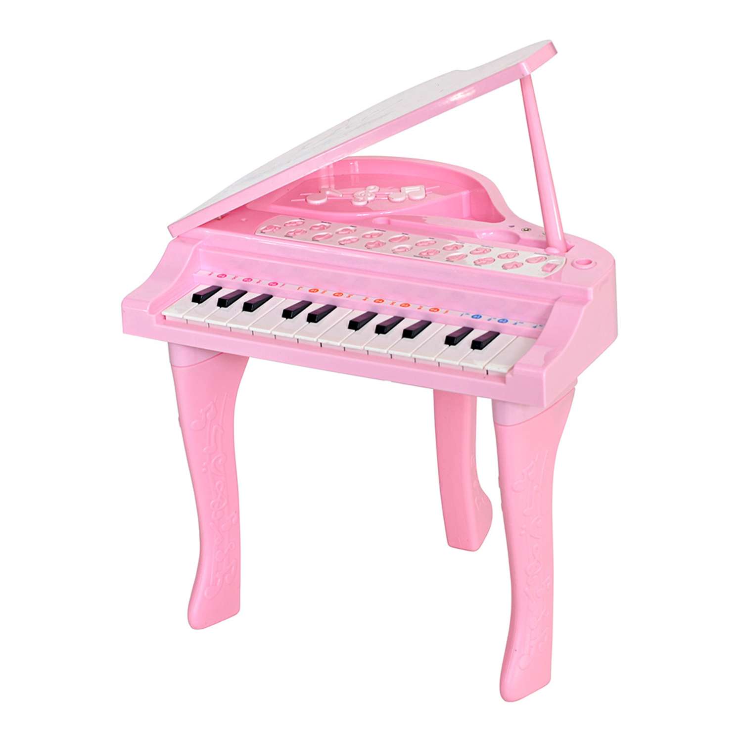 Музыкальный детский центр EVERFLO Рояль розовый HS0356829 - фото 9