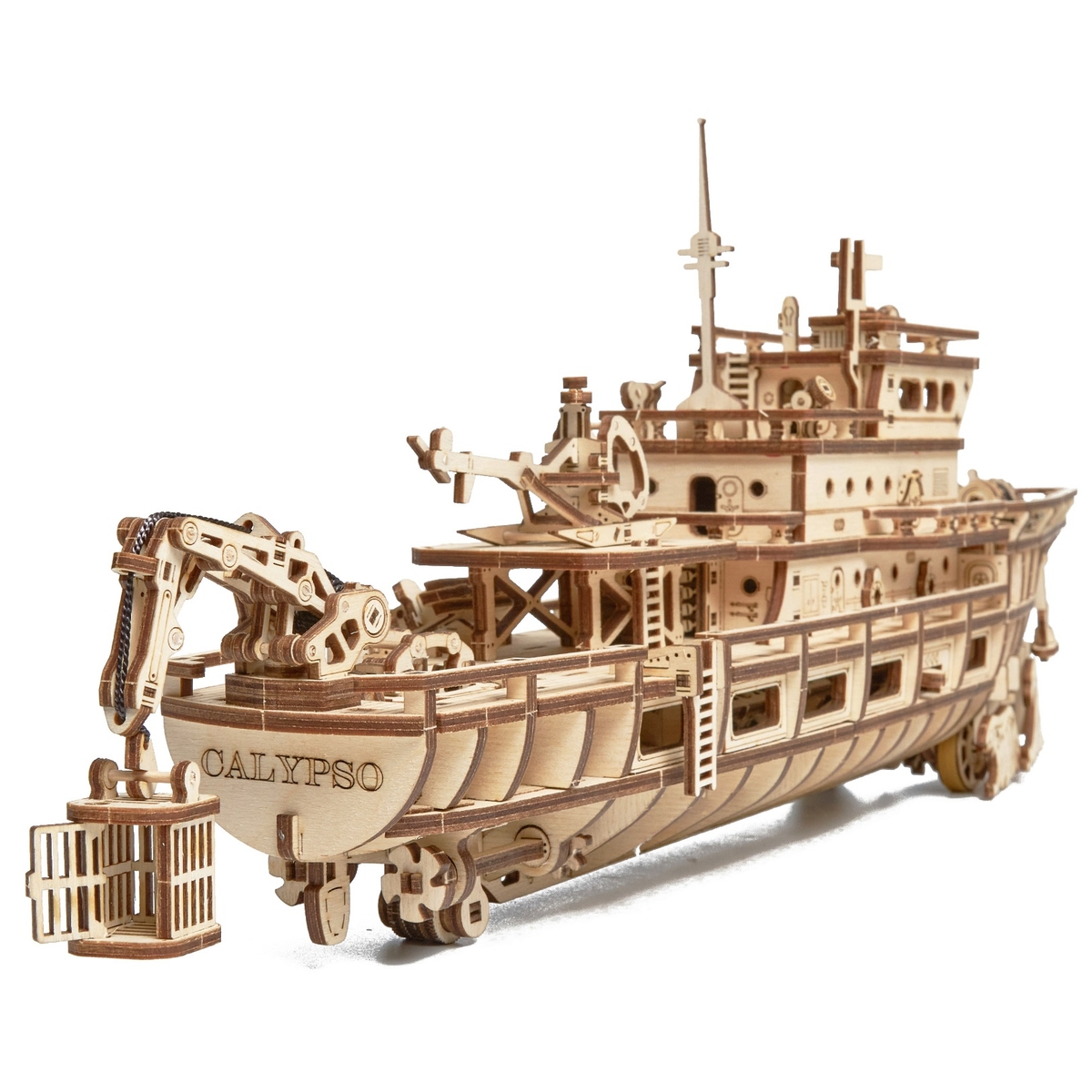 Сборная модель Wood Trick Исследовательская Яхта. Корабль - фото 4