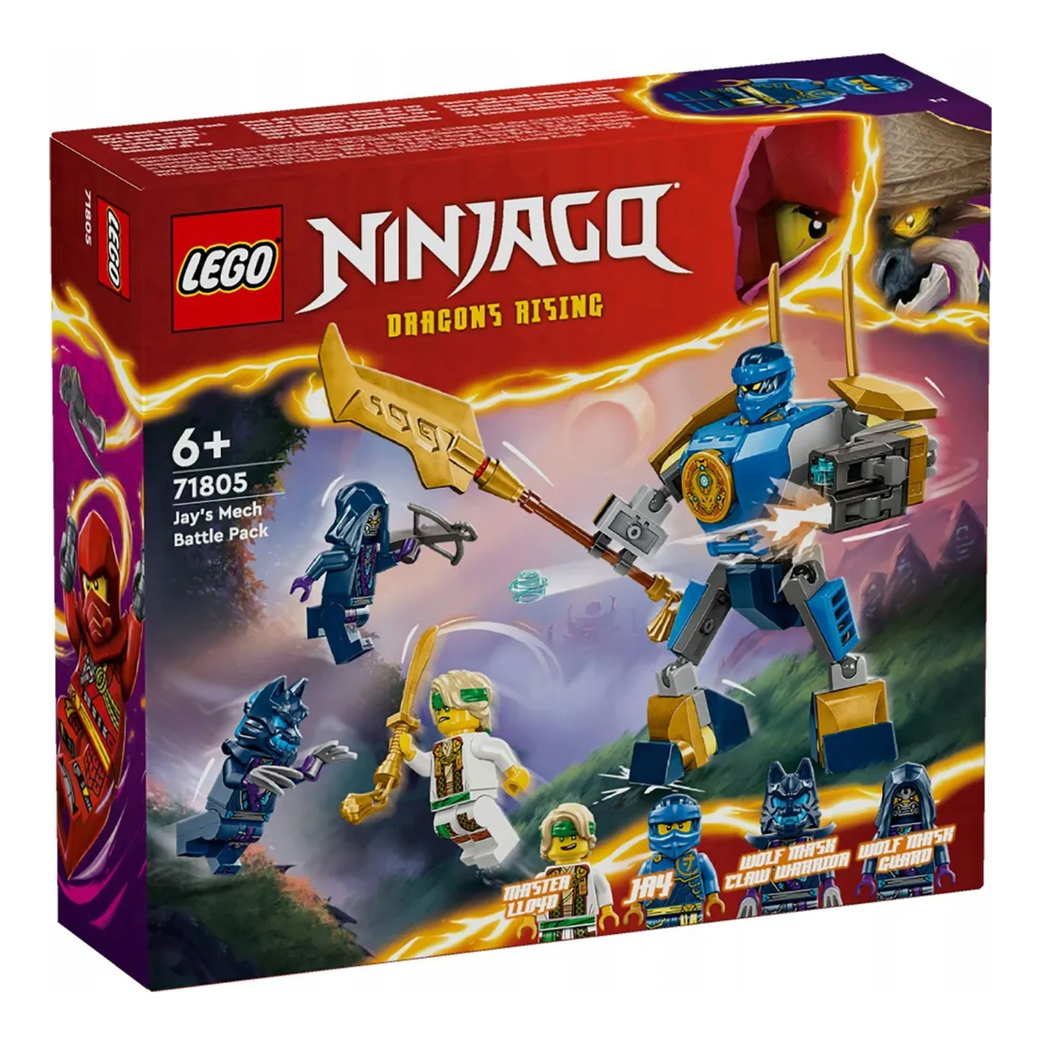 Конструктор детский LEGO Ninjago Боевой набор меха Джея 71805 - фото 9