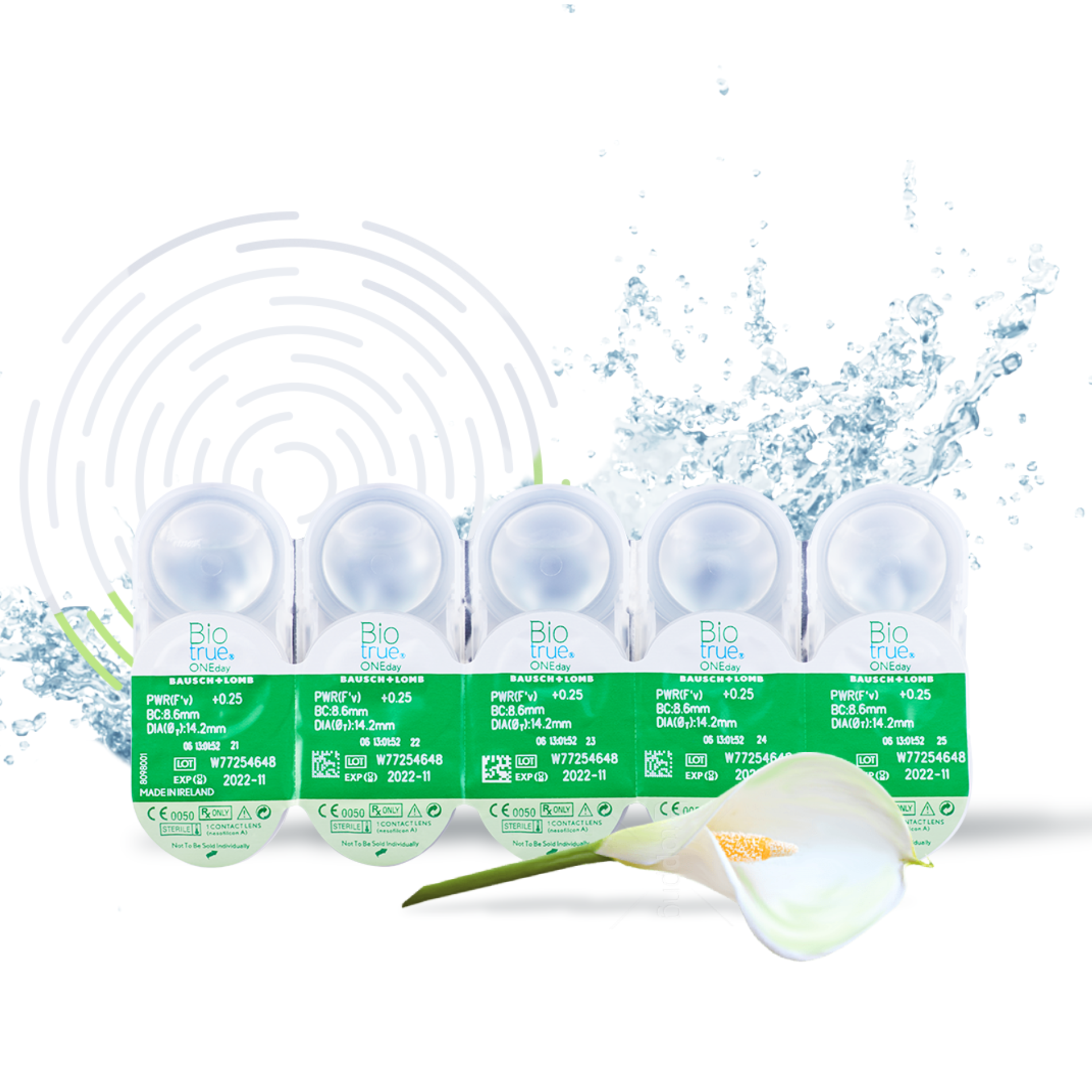 Контактные линзы Bausch+Lomb BioTrue ONEDAY 30 pk R 8.6 D-7.50 - фото 2